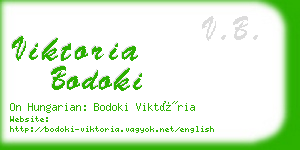 viktoria bodoki business card